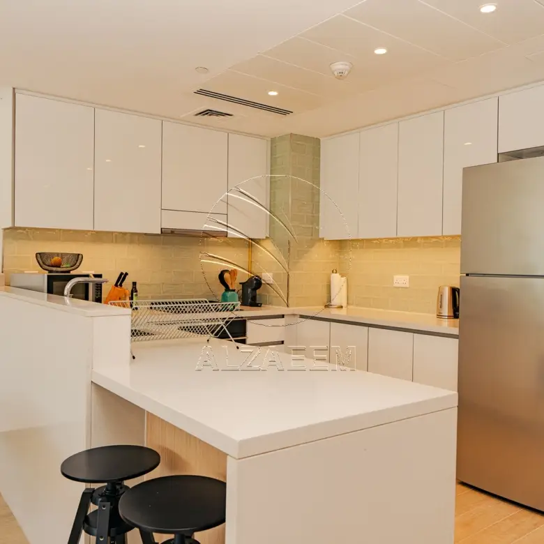 VACANT!High Floor Furnished 2BR+M | Golf+Sea Views