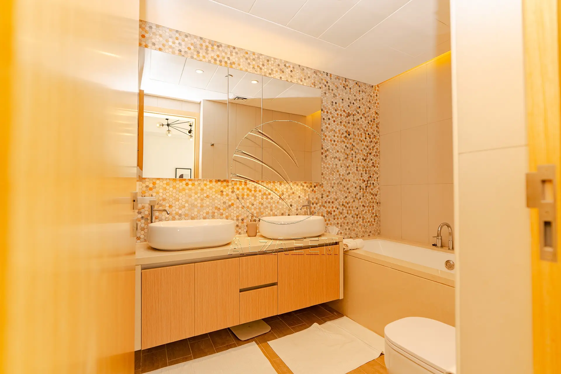 VACANT!High Floor Furnished 2BR+M | Golf+Sea Views