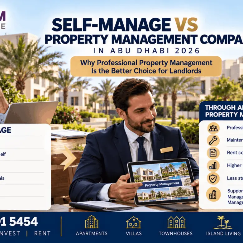 Self-Manage vs Property Management Company in Abu Dhabi 2026 — Why Professional Management Is the Better Choice for Most Landlords