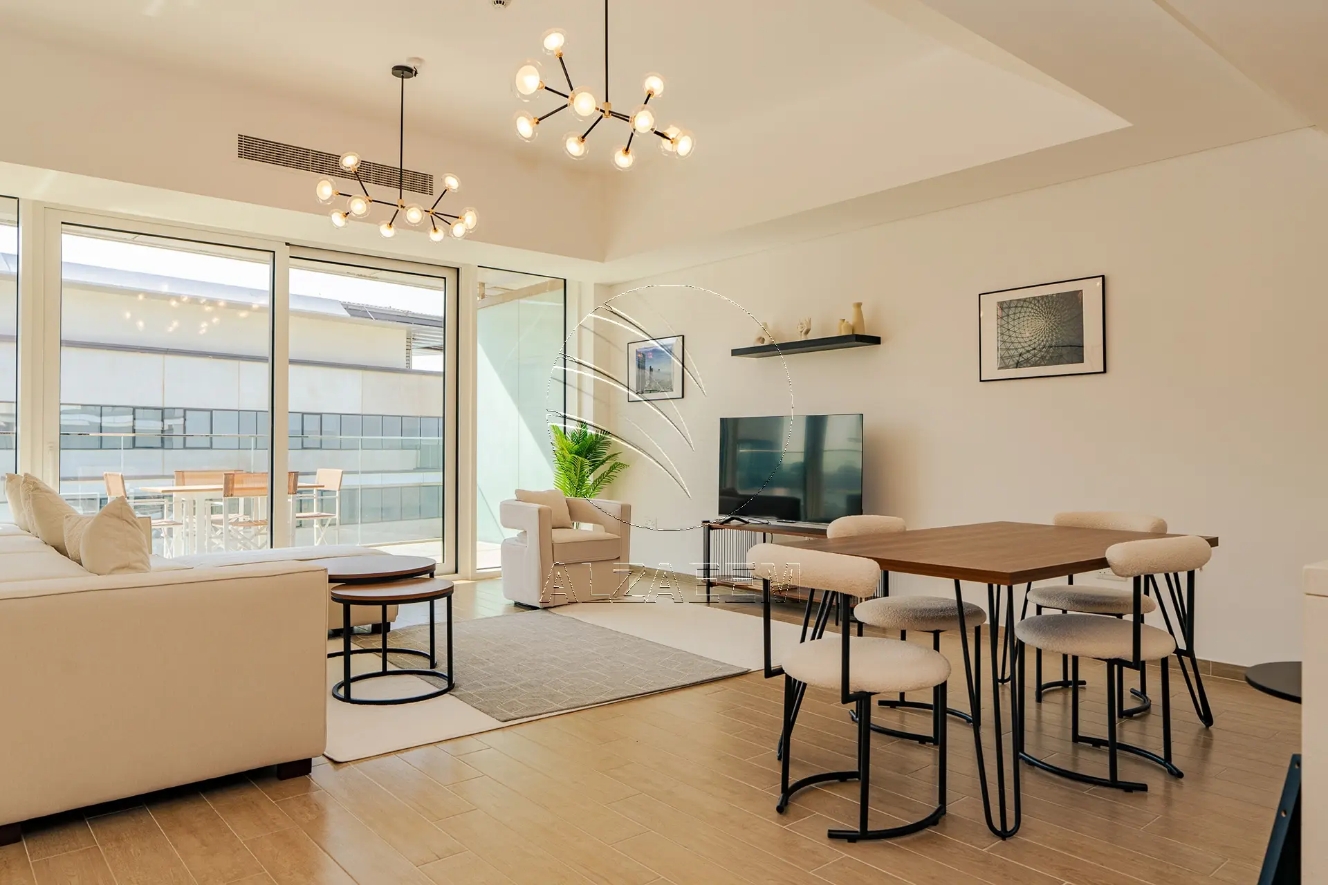 VACANT!High Floor Furnished 2BR+M | Golf+Sea Views