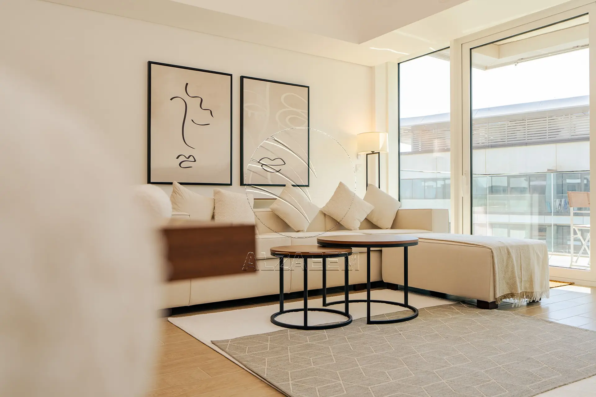 VACANT!High Floor Furnished 2BR+M | Golf+Sea Views